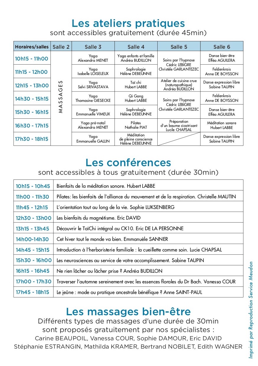 Forum Bien-être Meudon